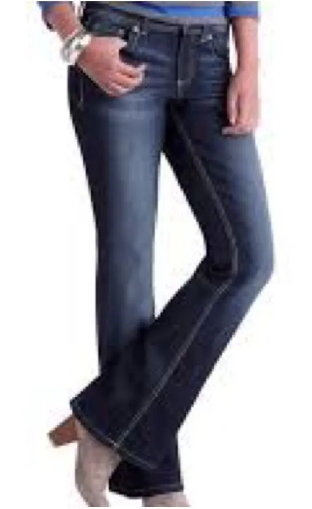 LEI Sophia Hipster Flare Vintage Denim Jeans Blue Size undefined - Image 1