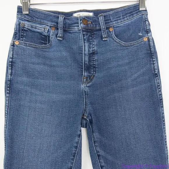 Madewell Petite 10" High-Rise Skinny Jeans in Wendover‎ Wash, 27P - Image 4