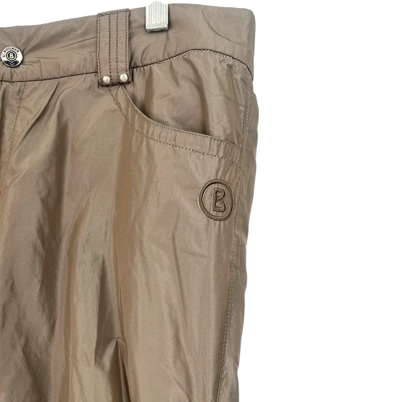 Bogner 4 Pants luxury sportswear ski Cargo Lined Winter Cold Weather 32 inseam Brown - Image 4