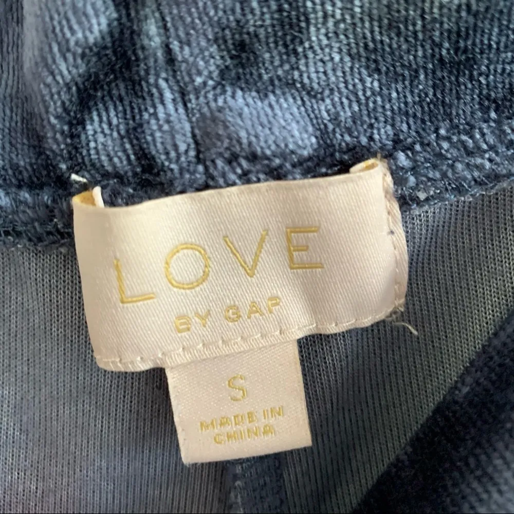 GAP Love By GAP Blue Velour Lounge Pants Athleisure Lounge Casual Small - Image 3