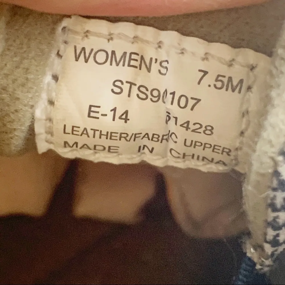 Sperry Topsider Size 7.5 Navy Blue Slip On Boat Shoe Loafers - Image 7