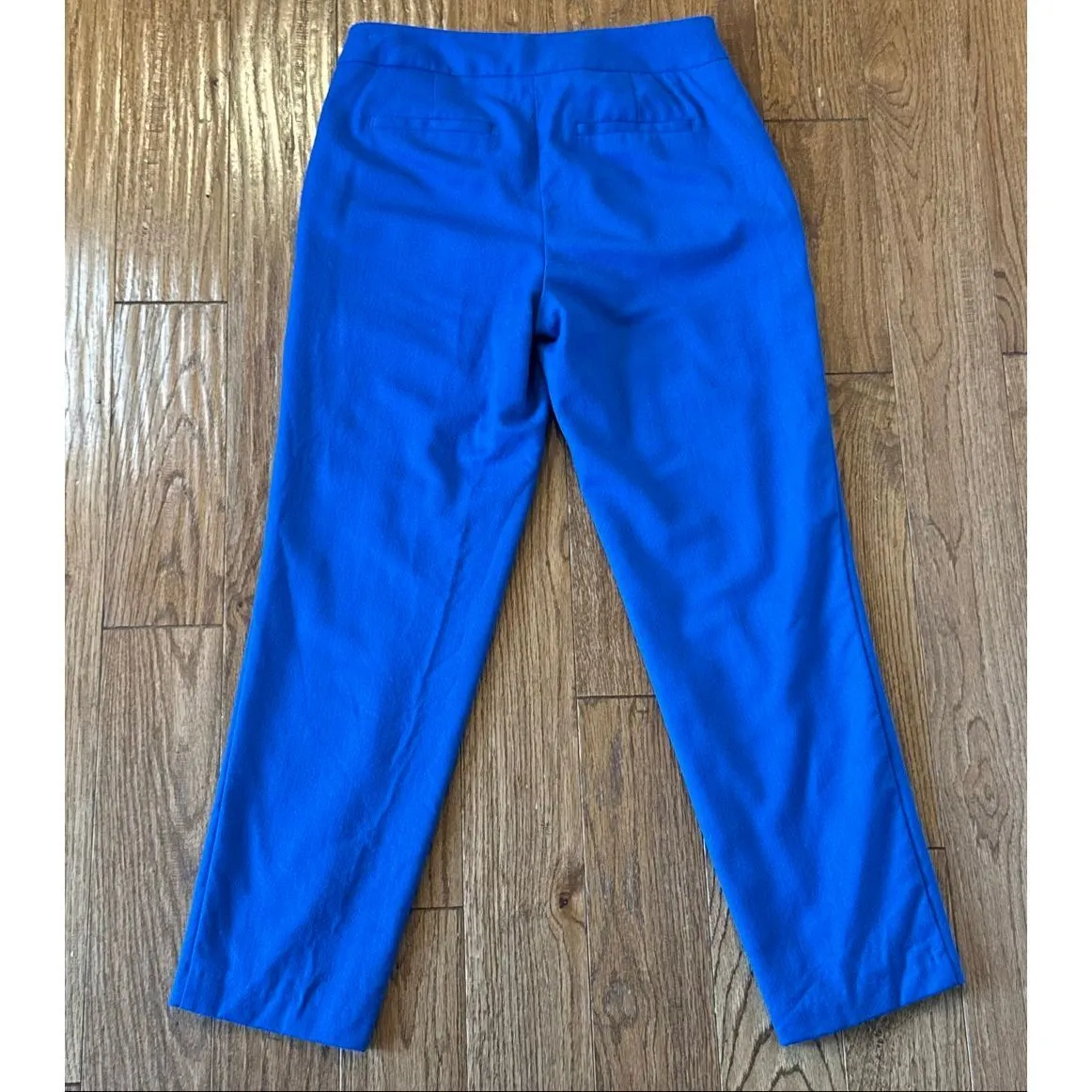 Talbots Chatham heritage cobalt blue wool cropped pants size 2 - Image 10