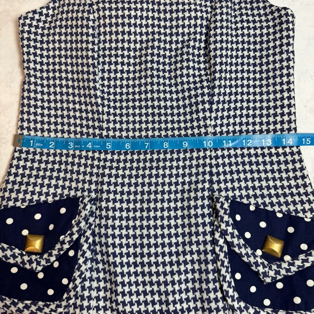 NWT 90's Vintage Boutique Women's Linda Segal Dress Size 4 Blue Deadstock - Image 9