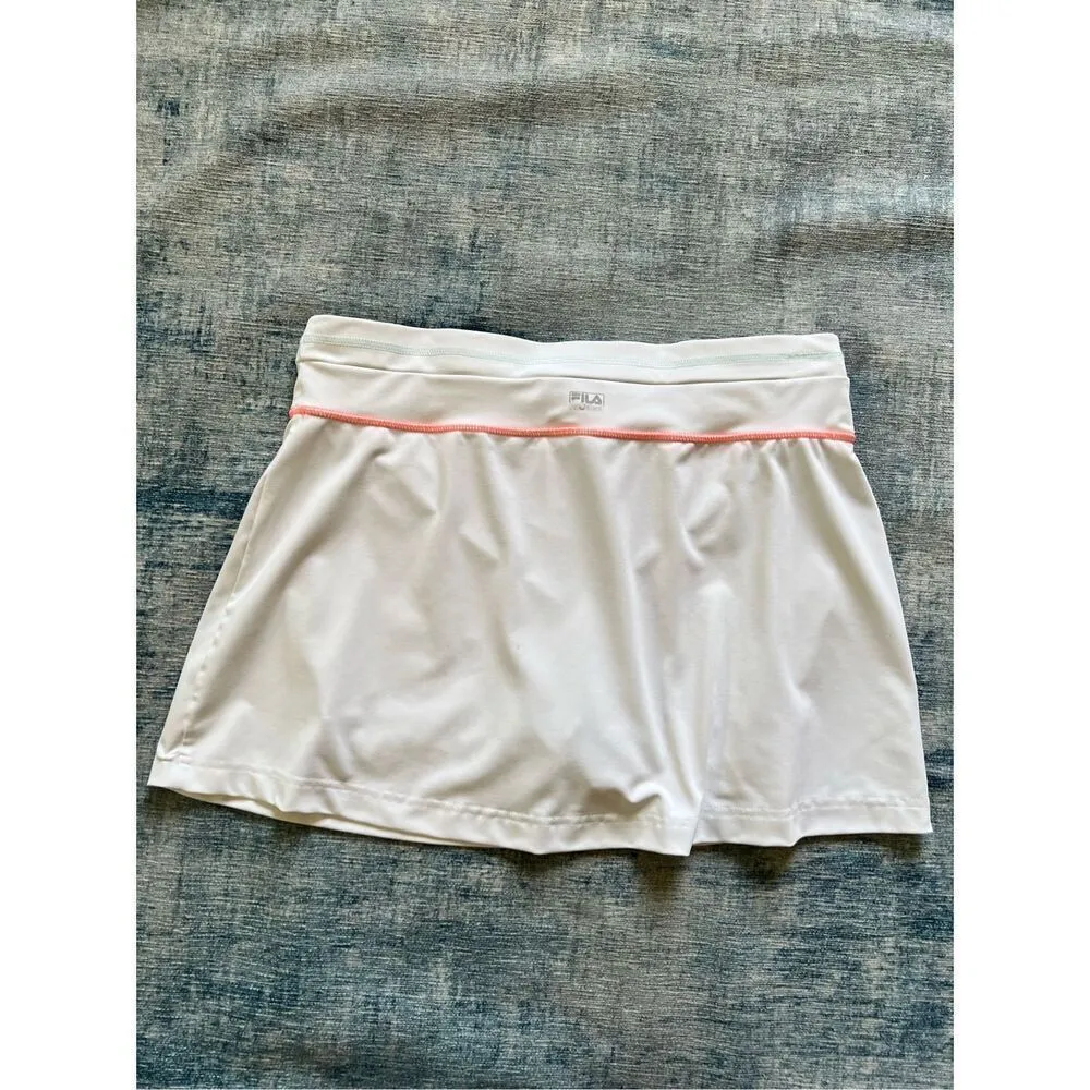 FILA  White Peach Pink Athletic Golf Skort Medium - Image 2