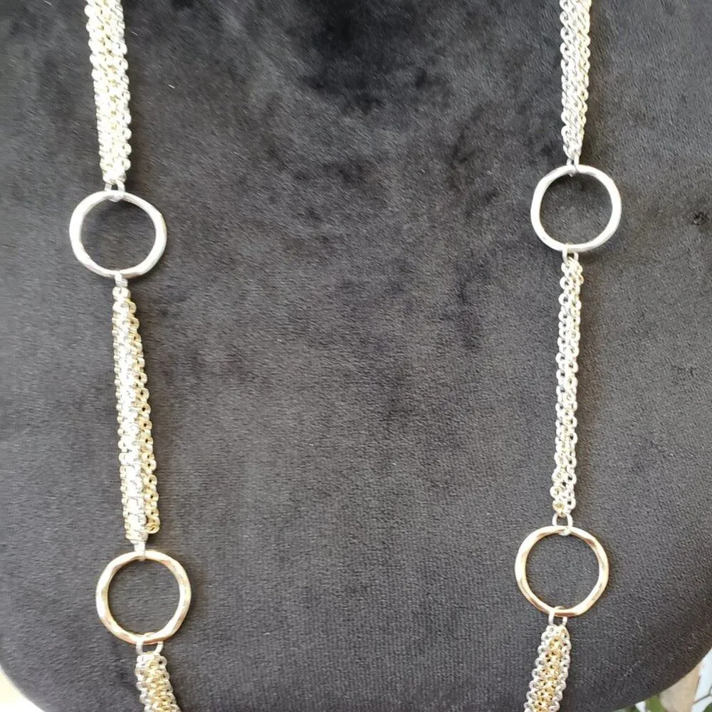 Womens Gold Silver Ring Station Multi - Image 4