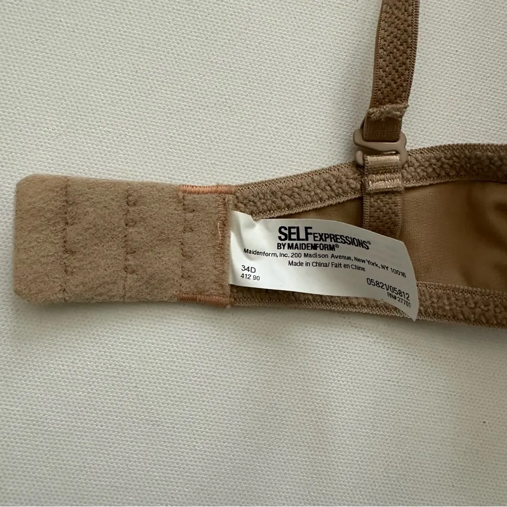 Self Expressions by Maidenform Women’s Nude Push Up Bra Size 34D - Image 10