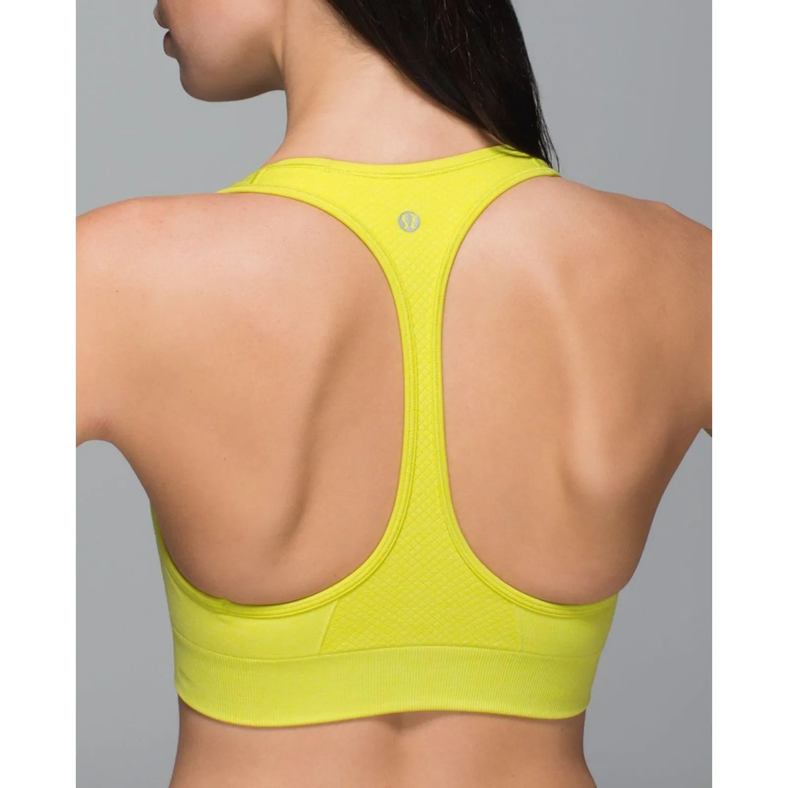 Lululemon Ebb & Flow bra size 4 Heathered Split Pea EUC - Image 2