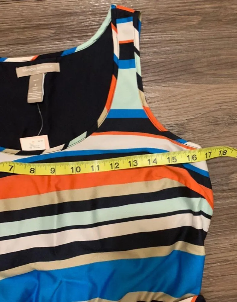 Striped Sleeveless Dress 4P - Image 7