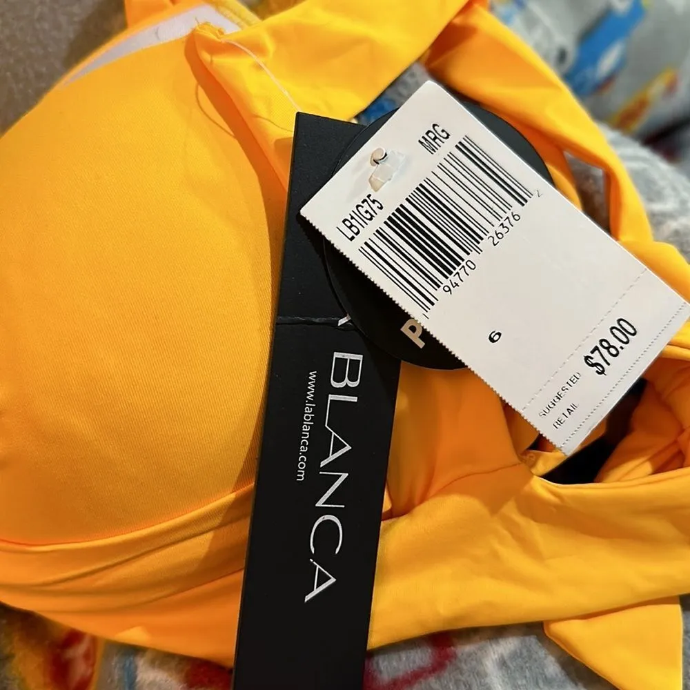 La Blanca Women's Island Goddess Twist Front Top Yellow (146) - Image 5