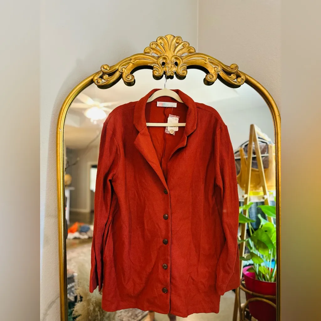 Free people Lizzie Terracotta blazer romper NWT large - Image 2