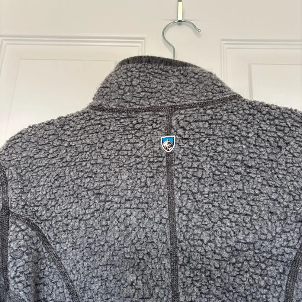 Kuhl Women's Kozet Gray Wool Blend Sherpa Long Sleeve Jacket Size Medium - Image 6