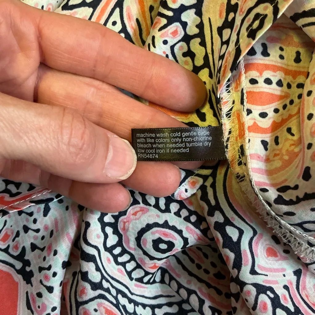 The limited bright paisley dressy tank top - Image 3