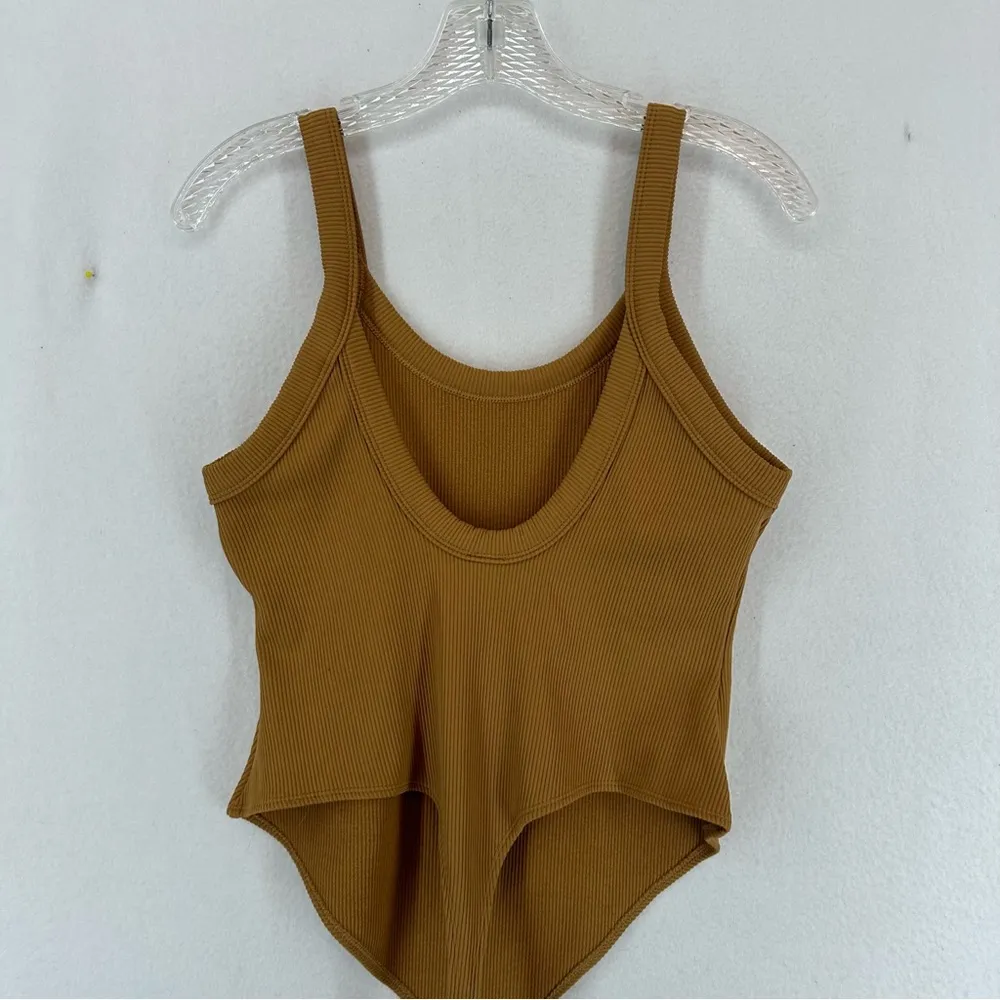 Wild Fable Tank Bodysuit Ribbed Thong Womens 2XL Brown - Image 8