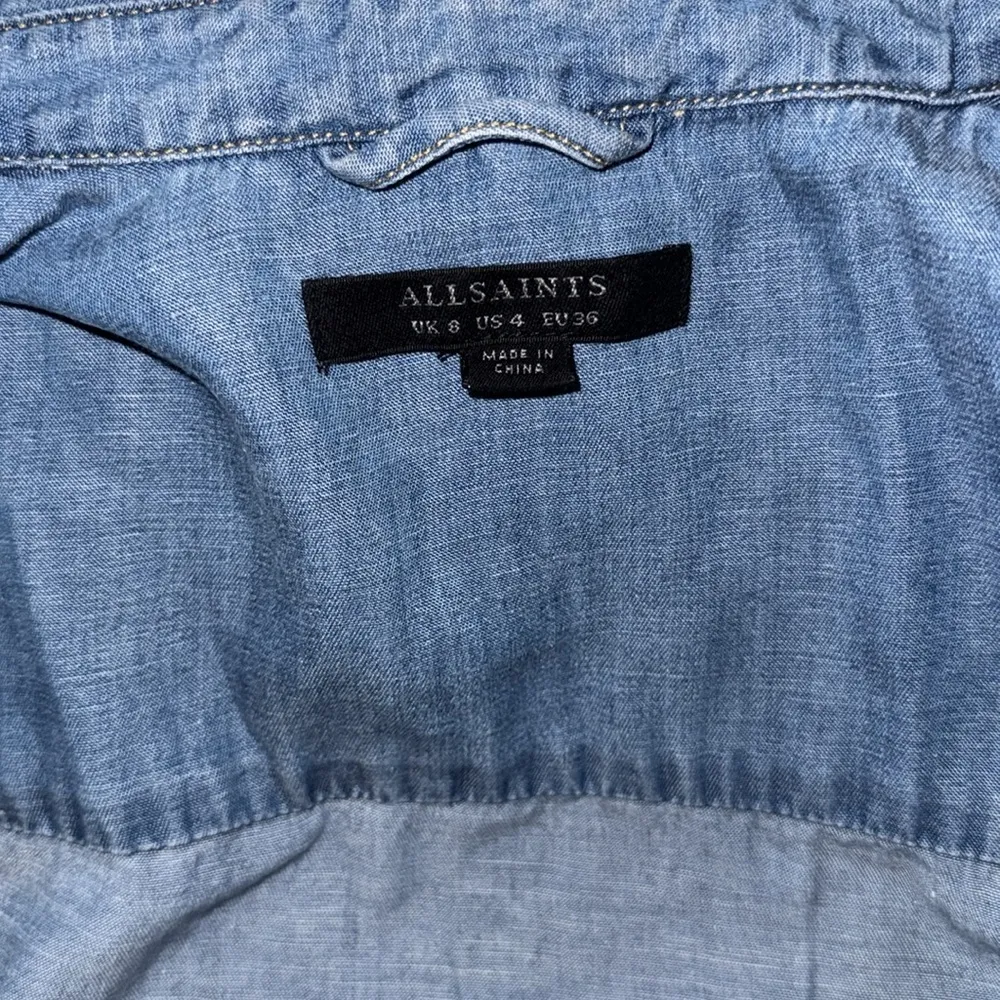 ALLSAINTS CALLA BAY SHIRT DRESS TENCEL/COTTON BLEND SIZE 4 - Image 10