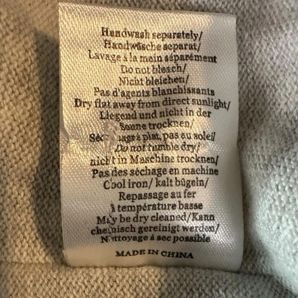 Wrap London Dainty Cottage Lace Cardigan Sweater in Heather Grey Size 16 XL Gray - Image 6