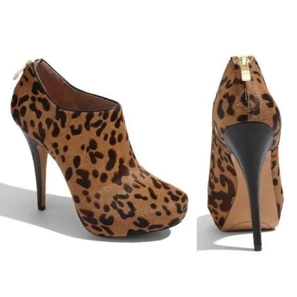 Vince Camuto Brown‎ Jerrell Leopard Platform Boots/ - Image 2