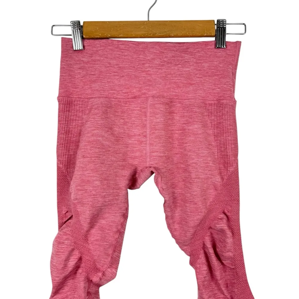 Alphalete Aero Leggings Seamless Compression Athletic Pants Rose Pink Medium - Image 3