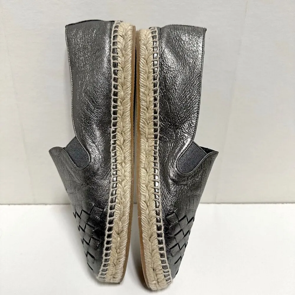 Bottega Veneta Gala Metallic Leather Espadrilles - Image 7