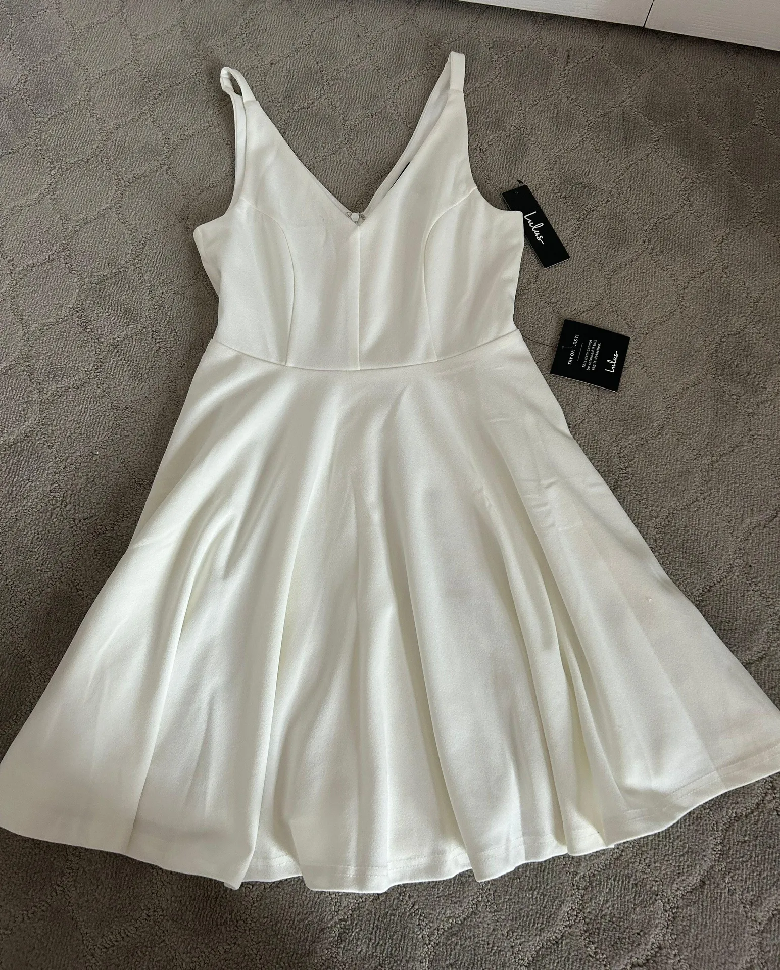 White Skater Dress - Image 2
