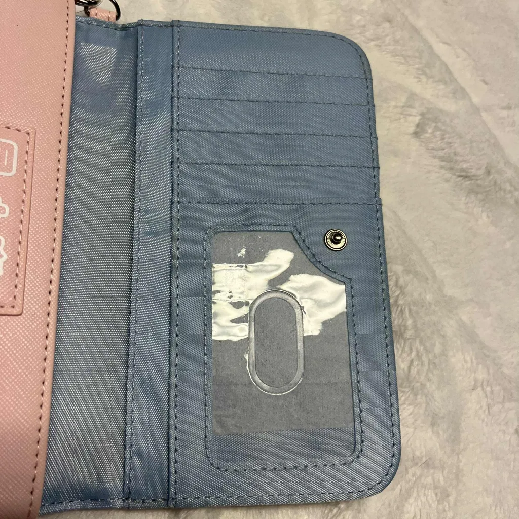 Bioworld X Nintendo Kirby All Over Print Pink Chain Tech Zip Wallet Wristlet - Image 11