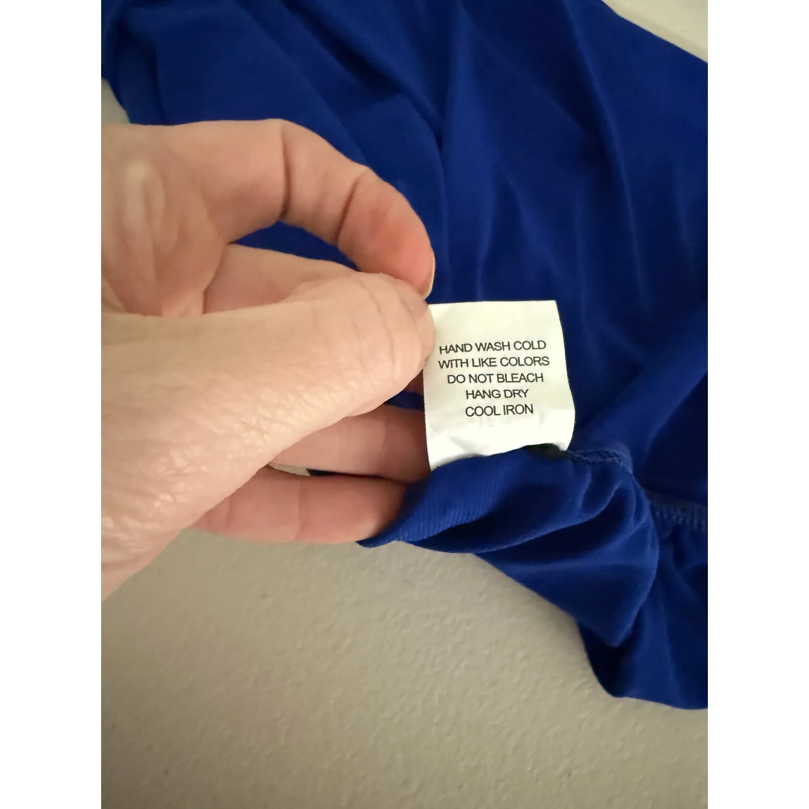 Women's vintage y2k Moa Moa Royal Blue Glam Gold Chain High Neck Going Out Top S - Image 7