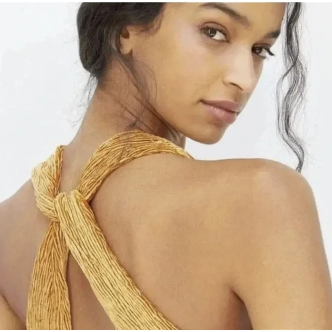 Anthropologie Maeve Adrienne Twist Back Velvet Dress - Image 9