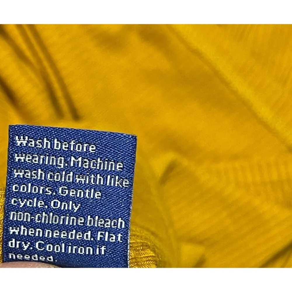 APT.9 Ribbed Puff Sleeve T-Shirt Mustard Yellow Short Sleeve Size S Small Women' - Image 6