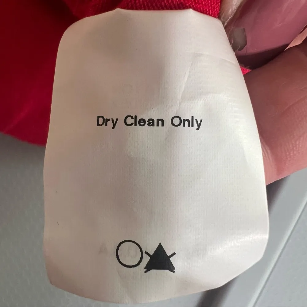 ASTR The Label Lipstick Red Halter Top Slouchy Faux Wrap Blouse NEW Size Medium - Image 7