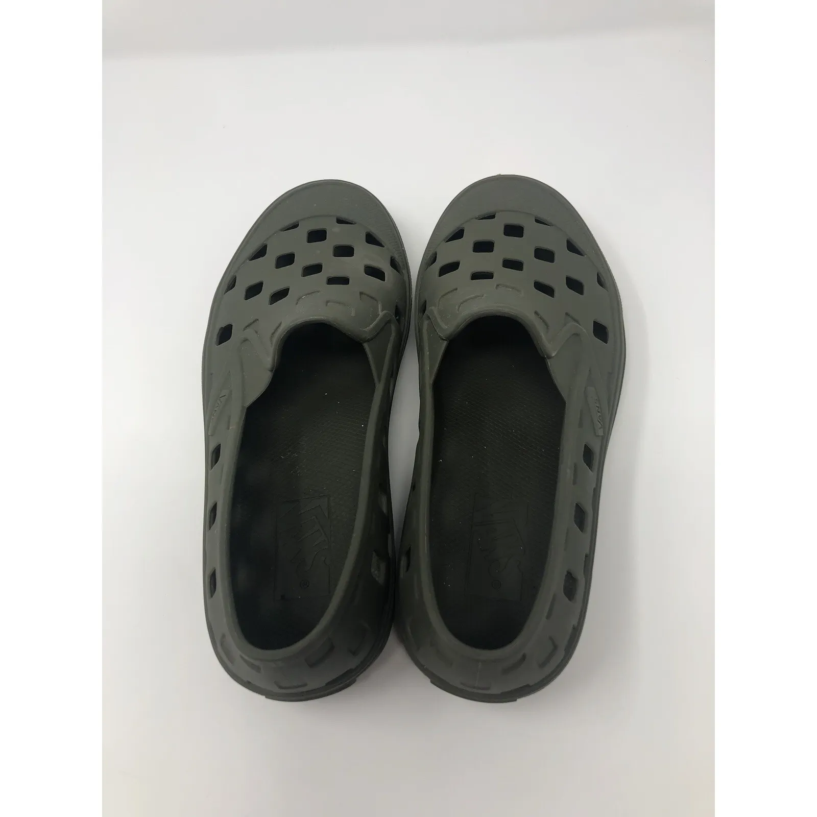 Vans Trek Slip-on Rubber Water Shoes Size  Women 5/6 Grape Leaf Green Army Olive - Image 2