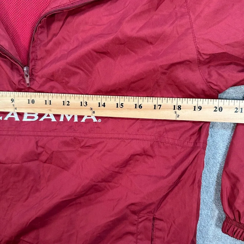 Alabama Crimson Tide Red Oak Sportswear 1/4 Zip Pullover Windbreaker Size Large - Image 5