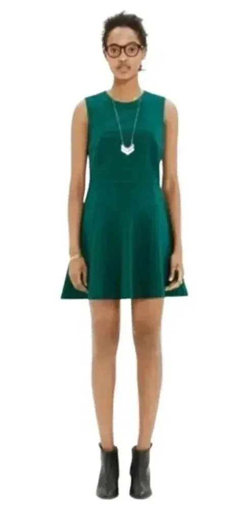 Madewell Green Anywhere Fit & Flare Dress Size 0 - $27 (78% Off Retail) -  From Sara