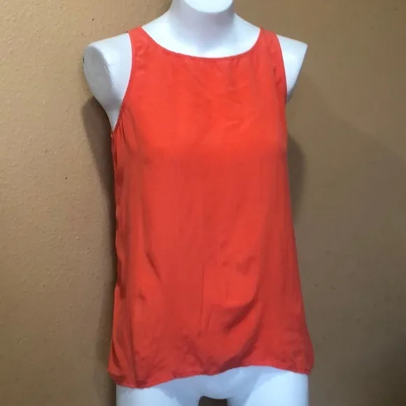 Armani Exchange  orange sleeveless blouse - Image 2