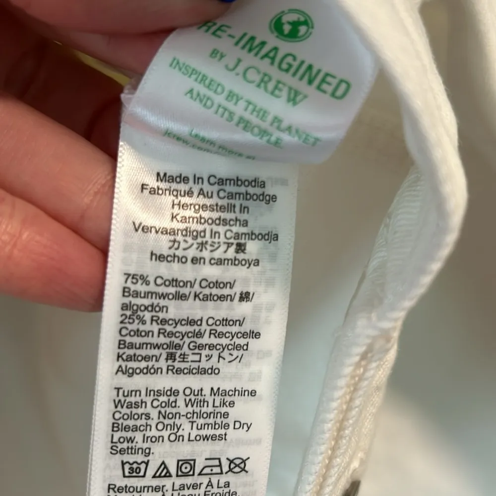 NWT J. Crew New classic denim jacket in white - Image 10