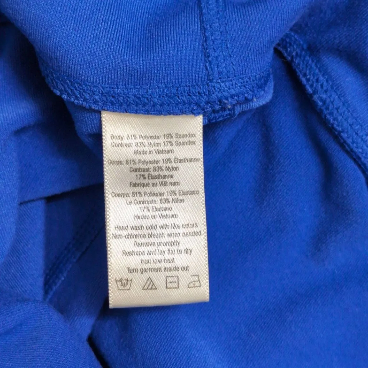 Alo Yoga Sheila Leggings Blue Grey Black Block Mesh Geometric Athletic M (est) - Image 5