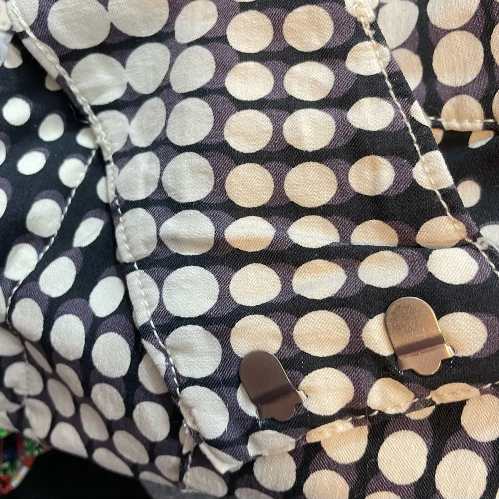 Urban Outfitters Toni Flare Black White Dot High Waist Skinny Pants 10 nwt new - Image 9