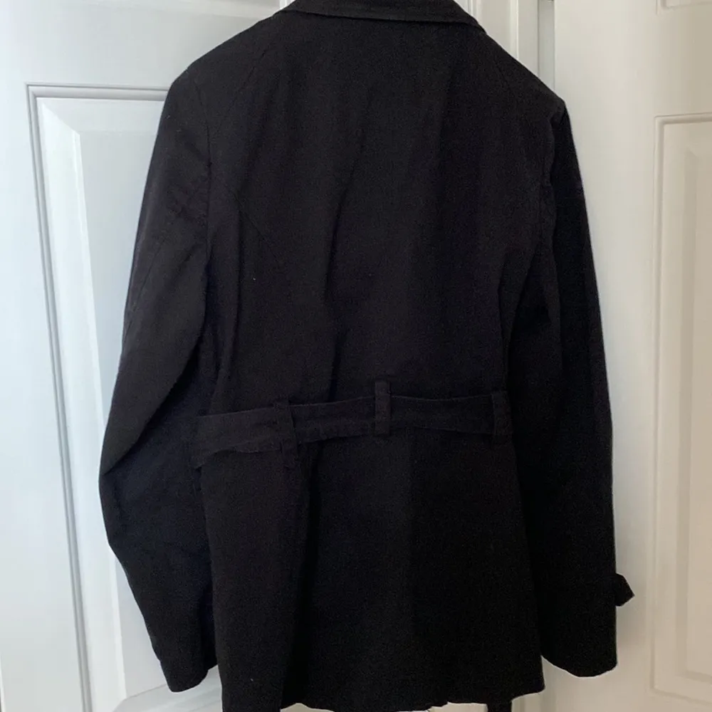 Kenneth Cole Reaction Black Belted Jacket Large - Image 5