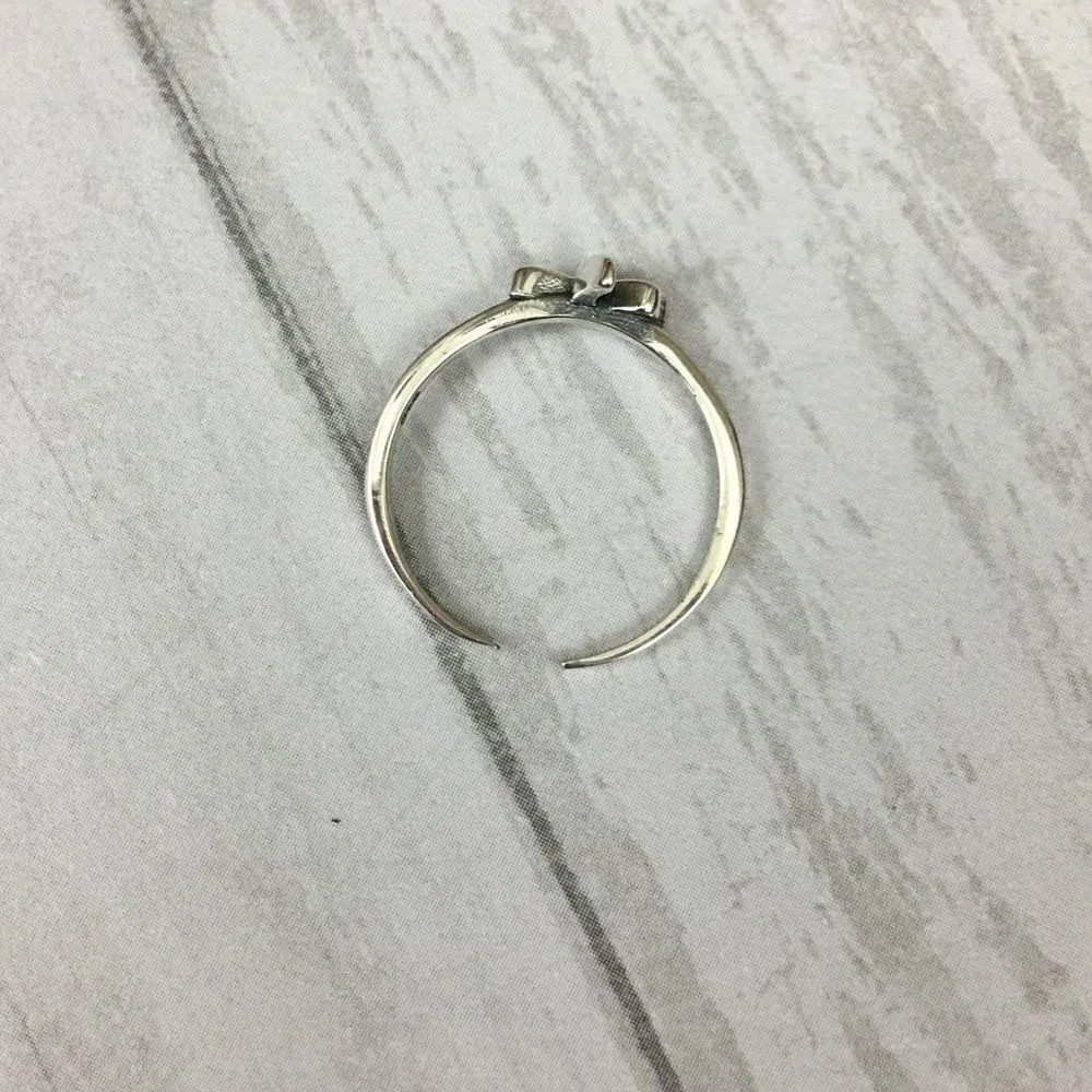 Dragonfly Sterling Silver Toe Ring Midi Ring Silver - Image 4