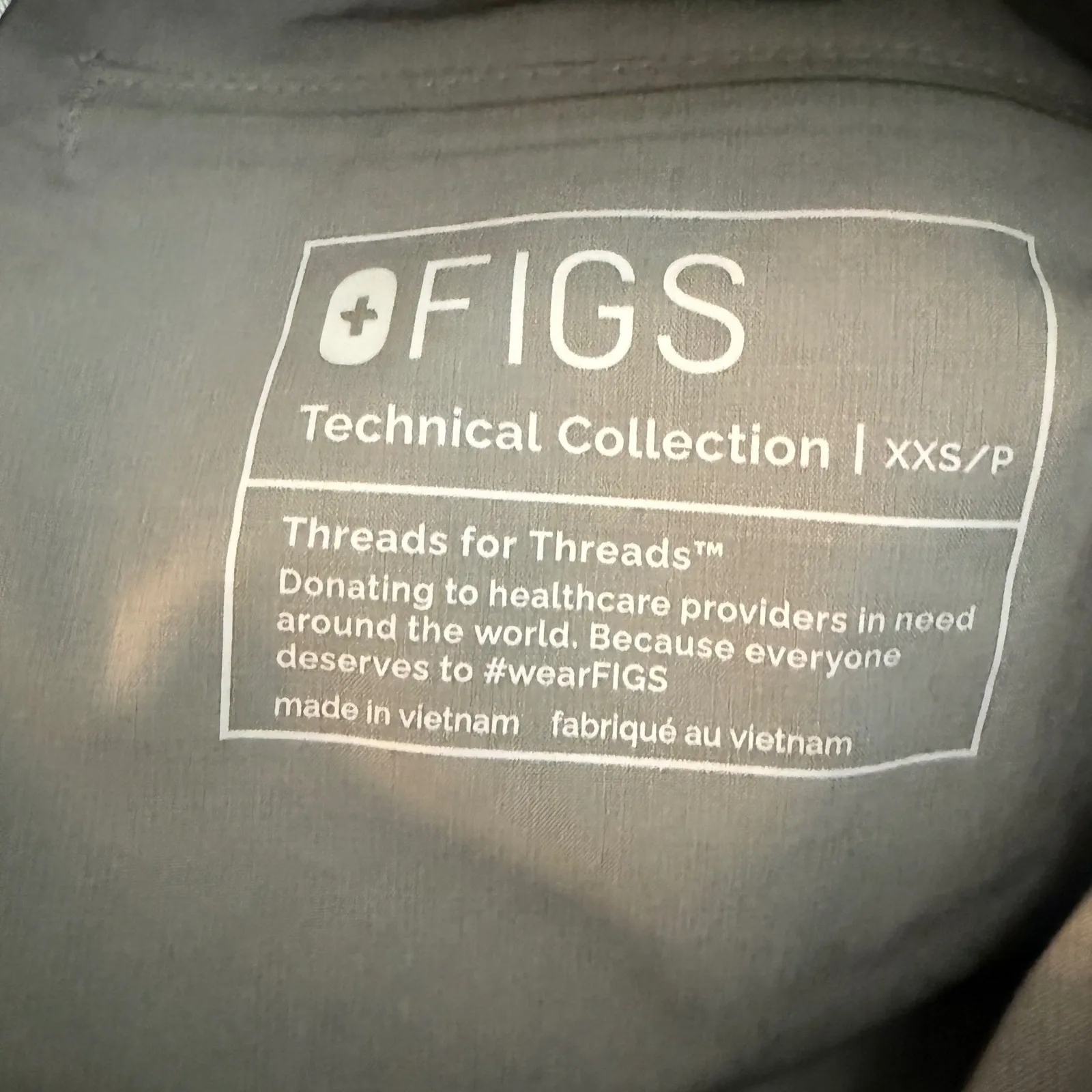 FIGS NWT Charlotte Slim Petite Scrub Pants Gray XXS Workwear Utility Style - Image 4