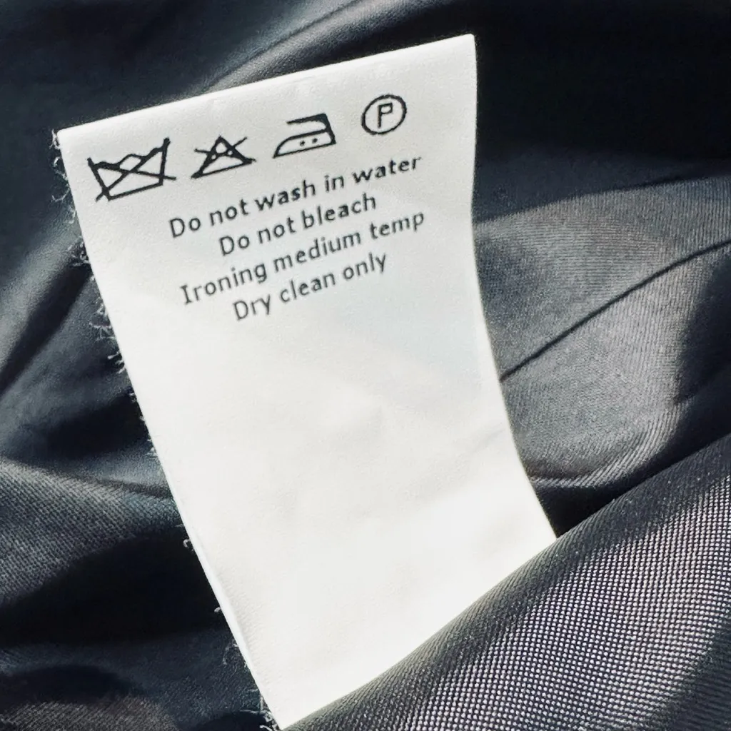 Michael Kors Double Crepe Black Blazer Jacket with White Trim Size 8 - Image 9