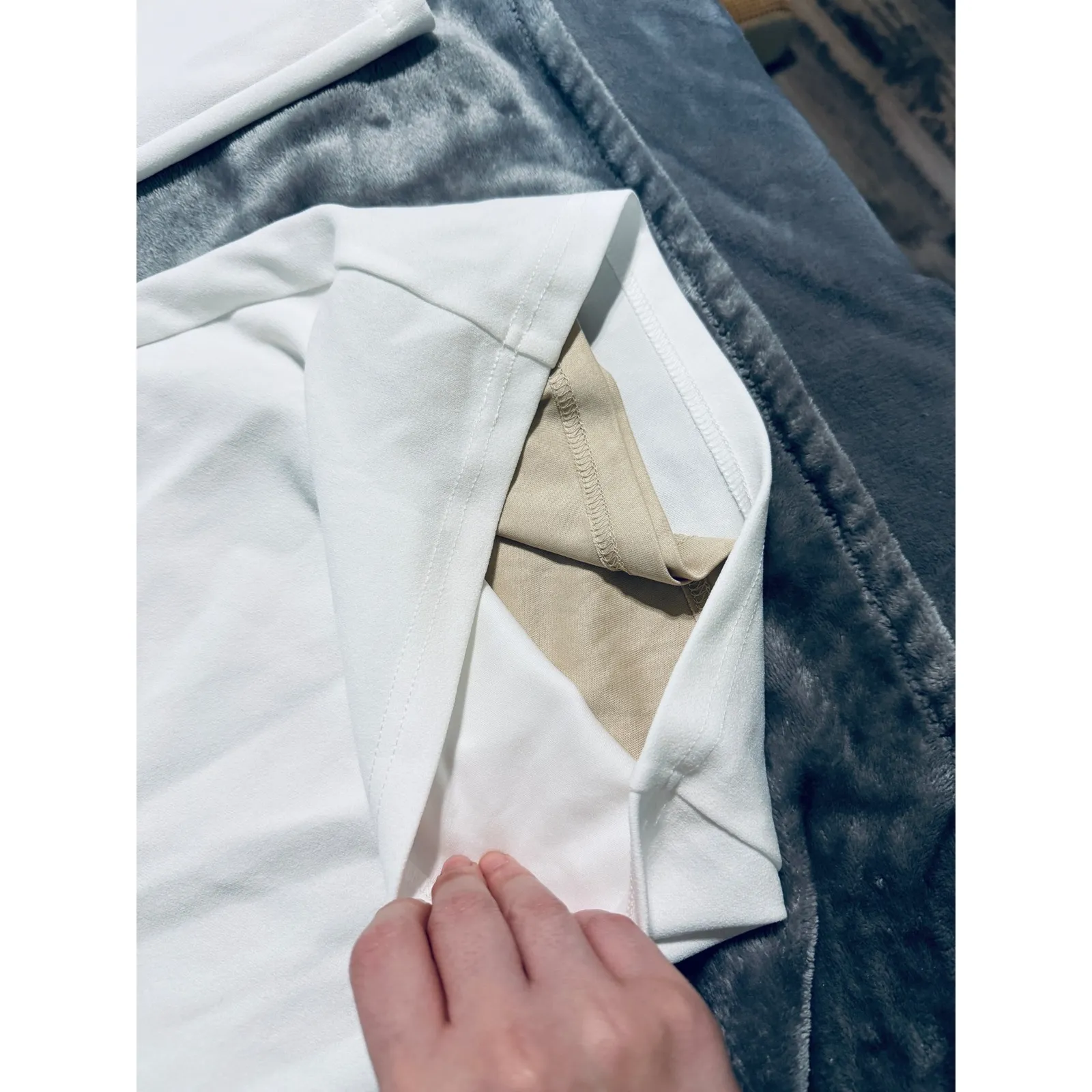 NWT Lulus Size Medium Thinking Out Loud White Backless‎ Jumpsuit White Edgy - Image 10