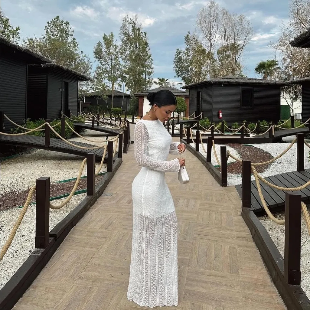 Zara Round Back Lace Midi Dress Brand New with Tags NWT Size Medium - Image 6