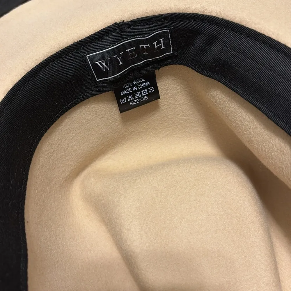 NEW Wyeth x Free People Oatmeal Beige Nomad Suede Band Felt Hat - Image 3