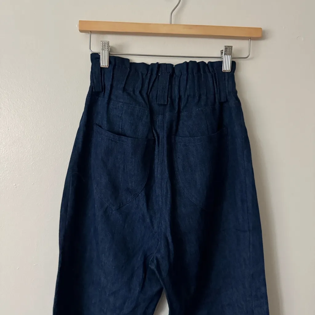 Emerson Fry S Tulip Wide Leg Pants in Midnight Blue - Image 10