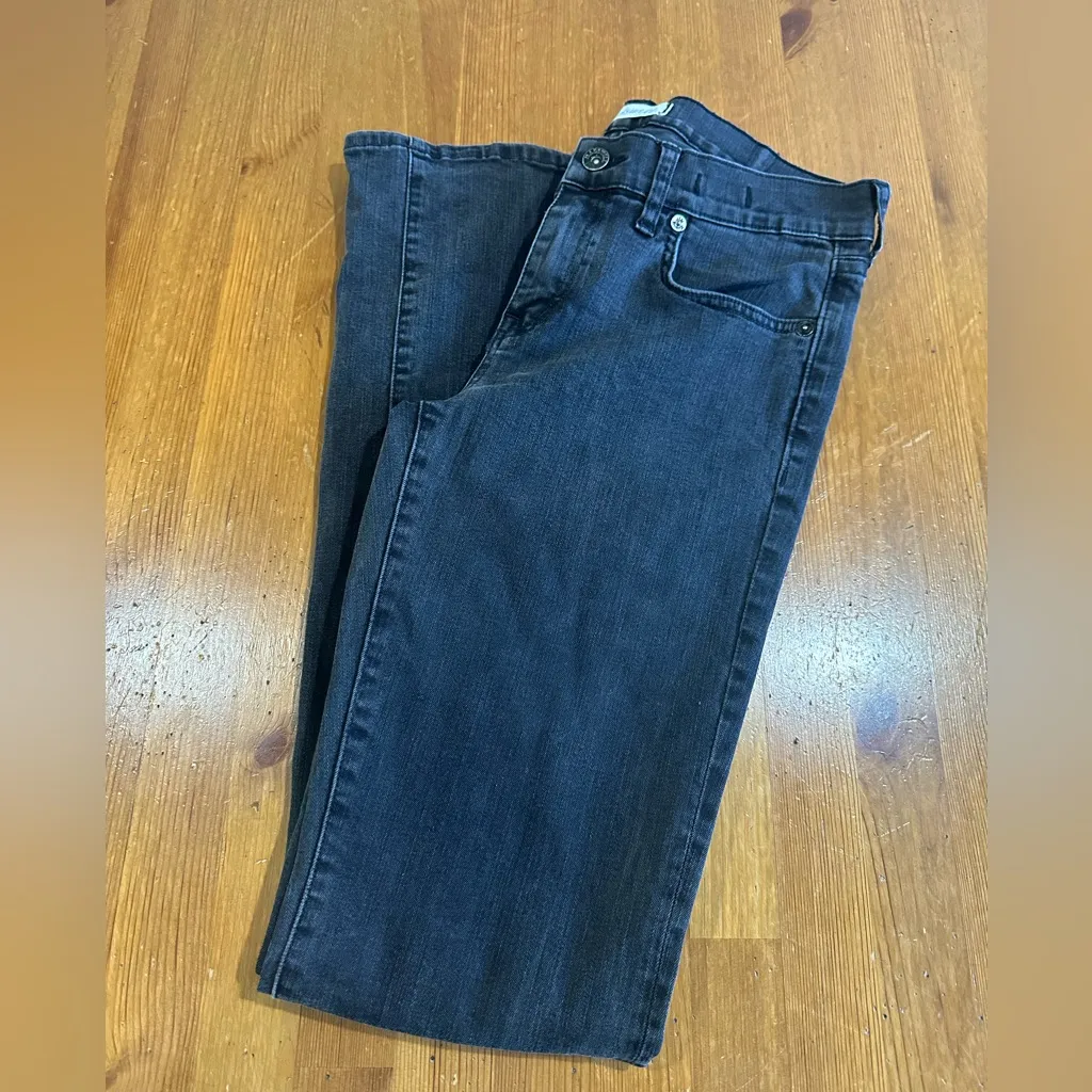 Madewell   Dark Gray Denim Jeans with Brown Patch - Image 10