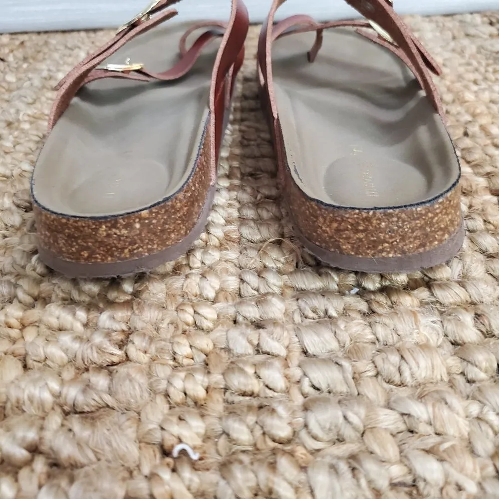 Madden Girl Cognac Split Toe Slip On Sandal - Image 5