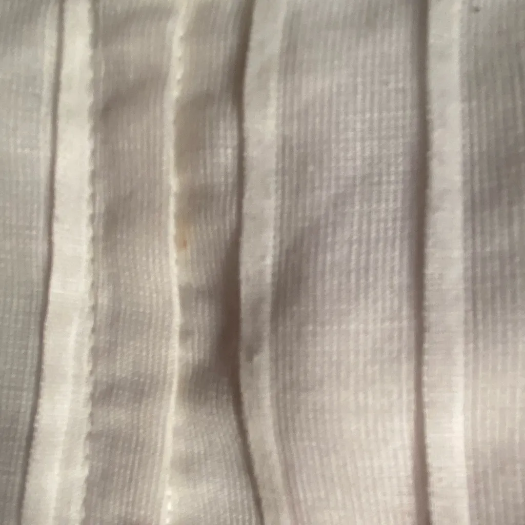 Vintage Lace Maxi Gown, Bell elbow‎ length sleeves, square Neck, size 11/12 White - Image 11