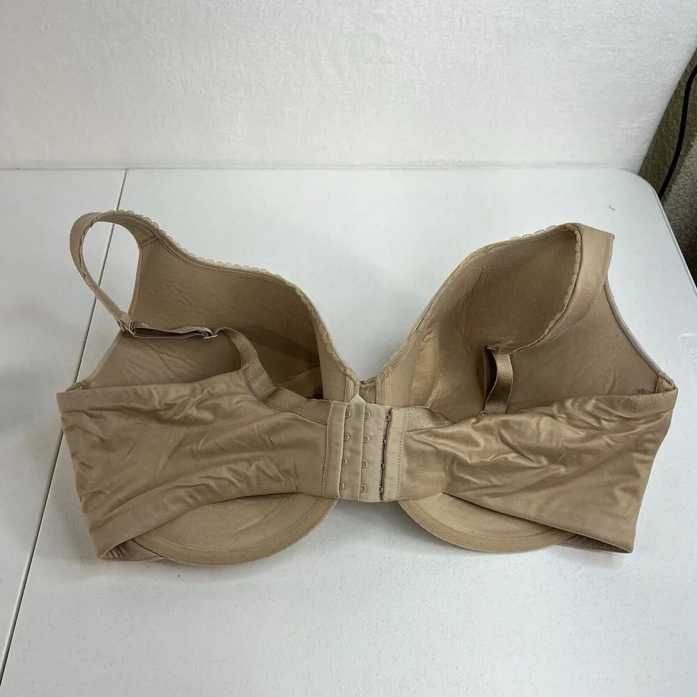 Cacique 44G Bra Full Coverage Back Smoother Lightly Lined Underwire Cafe Beige - Image 5