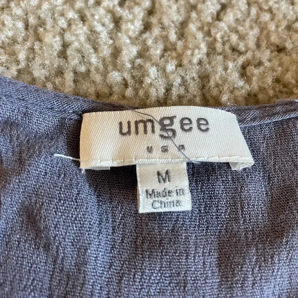 Purple and white umgee‎ surplice purple romper - Image 2