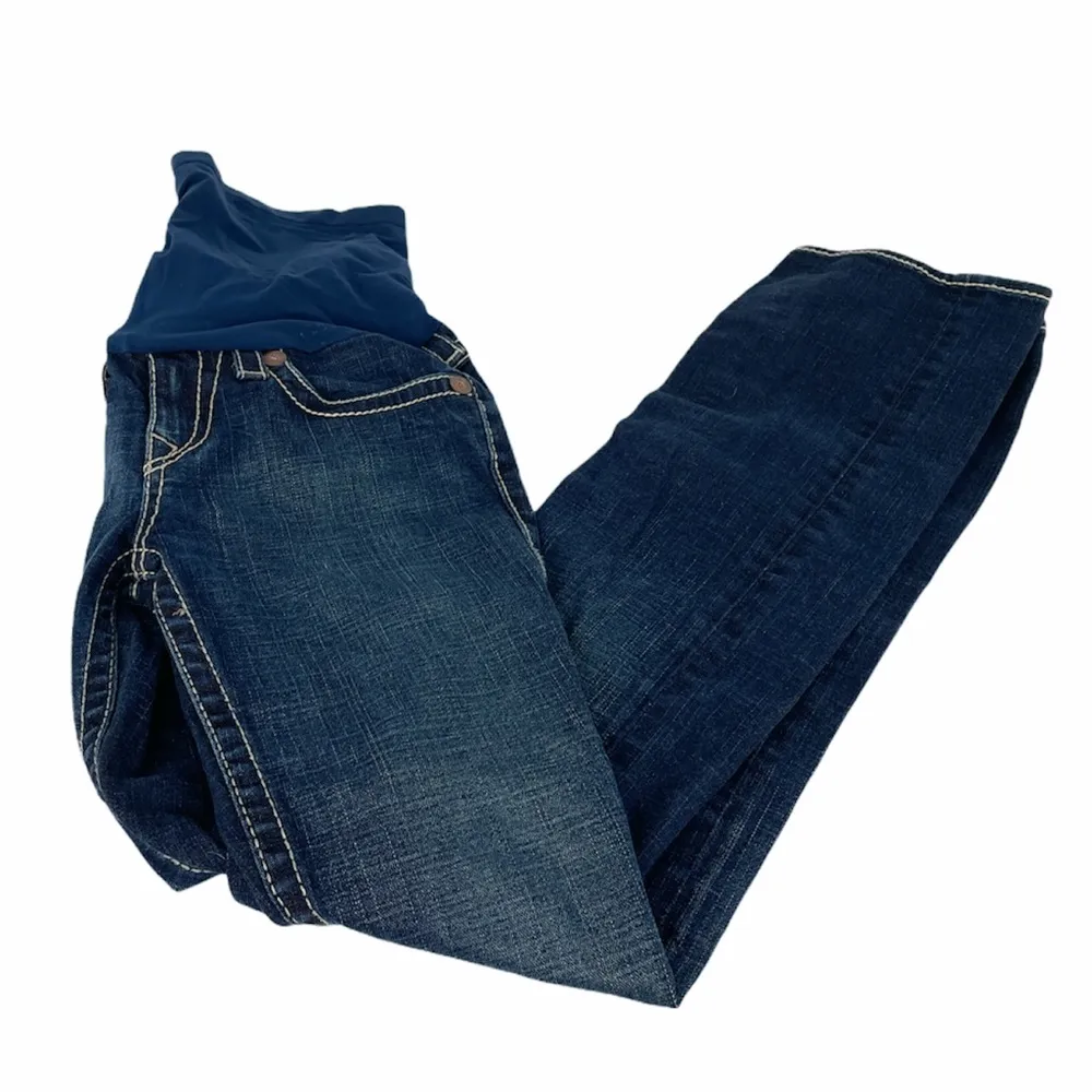 True Religion Full Panel Bootcut Maternity Jeans Blue Size 29 - Image 9