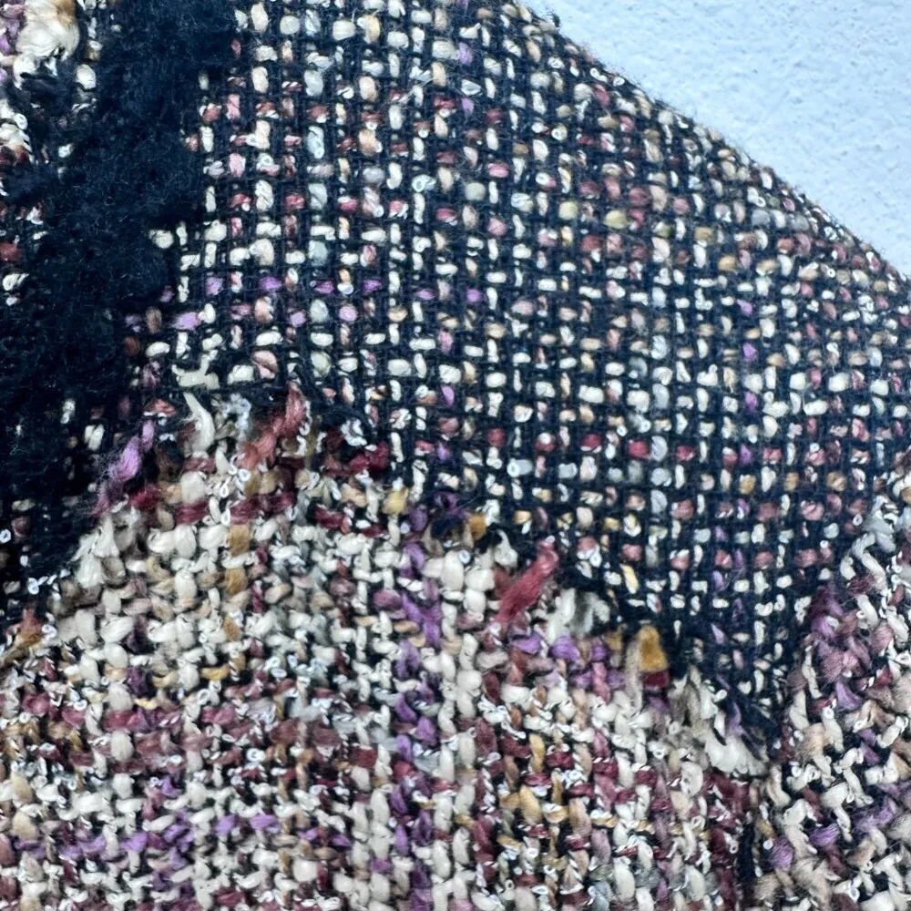 Coldwater Creek Brown Black Tweed Jacket Classic Career Country‎ Club Size 16 - Image 9